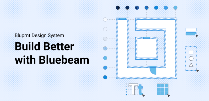 bluprnt design system overview showing the foundation built alongside Bluebeam's redesigned site